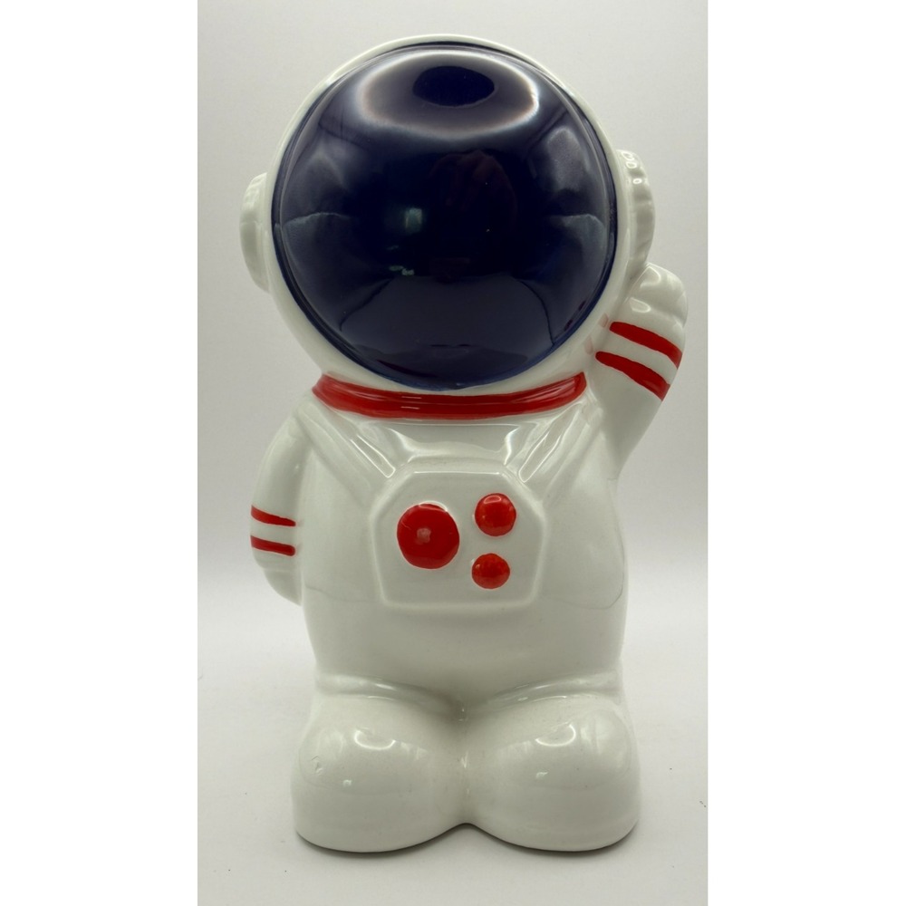 Kirkton House Astronaut Ceramic Coin Bank White Space Decor Aldi 7.63"